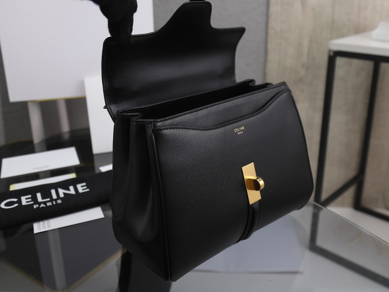 CELINE SMALL 16 BAG IN SATIMATED CALFSKIN