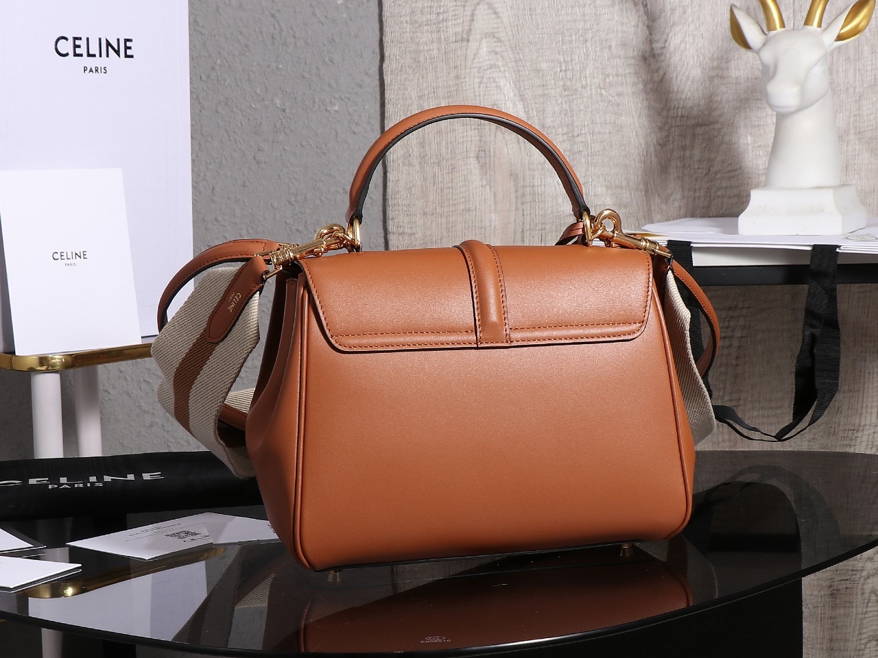 CELINE SMALL 16 BAG IN SATIMATED CALFSKIN