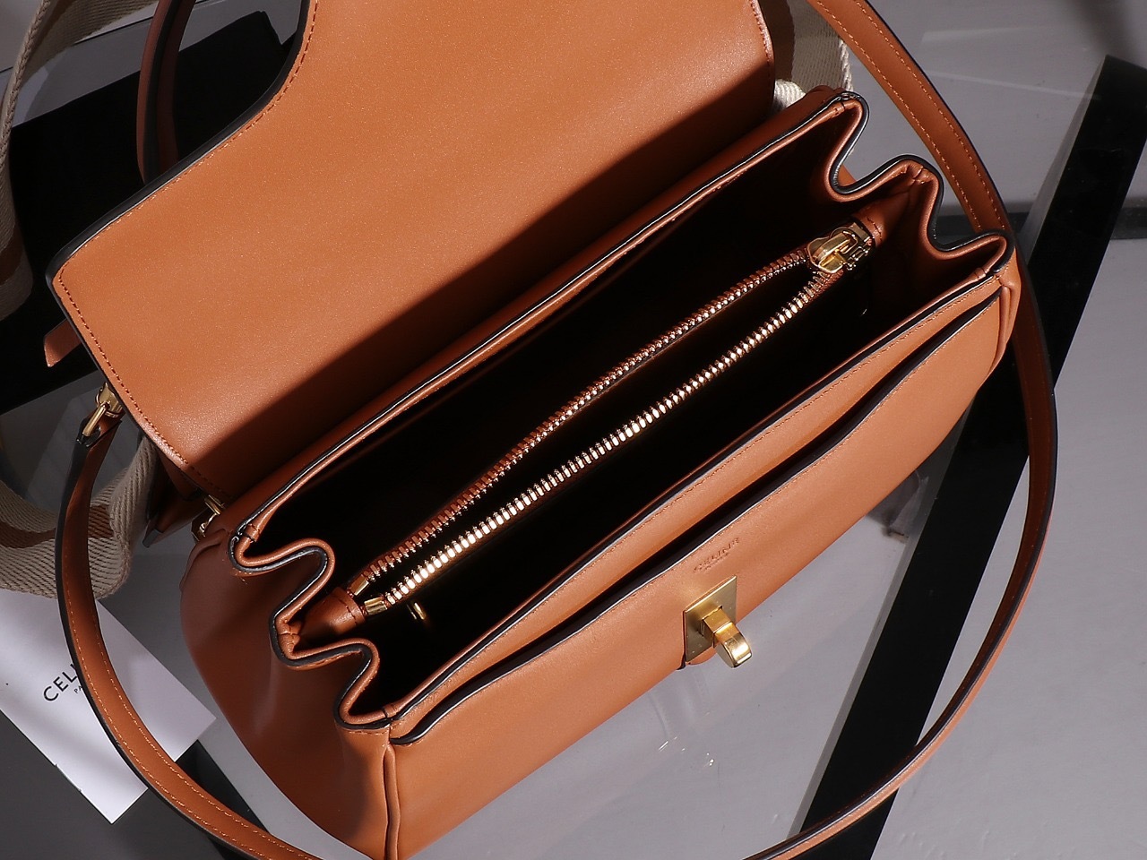 CELINE SMALL 16 BAG IN SATIMATED CALFSKIN