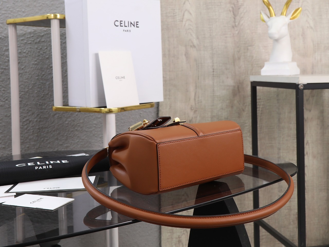MINI 16 IN SATINATED CALFSKIN
