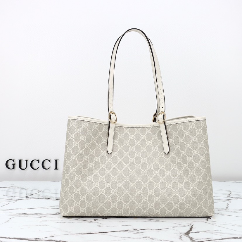 GUCCI GG EMBLEM LARGR TOTE BAG