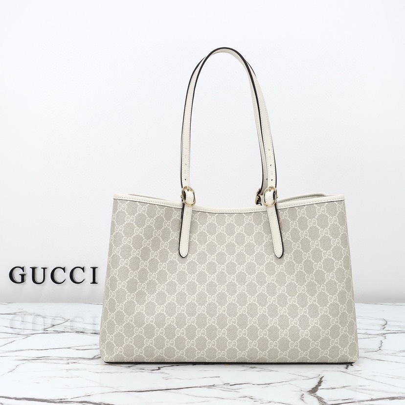 GUCCI GG EMBLEM LARGR TOTE BAG