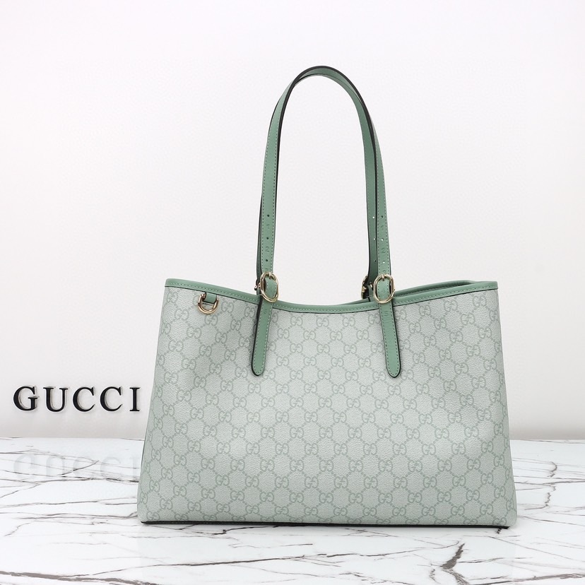 GUCCI GG EMBLEM LARGR TOTE BAG