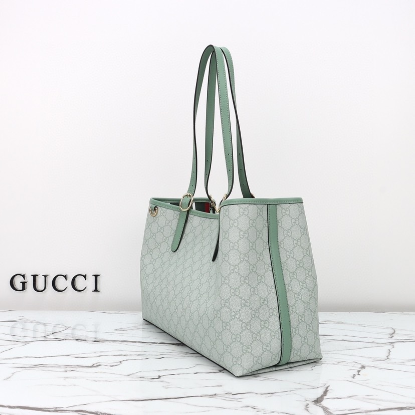 GUCCI GG EMBLEM LARGR TOTE BAG