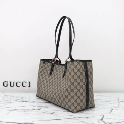 GUCCI GG EMBLEM LARGR TOTE BAG