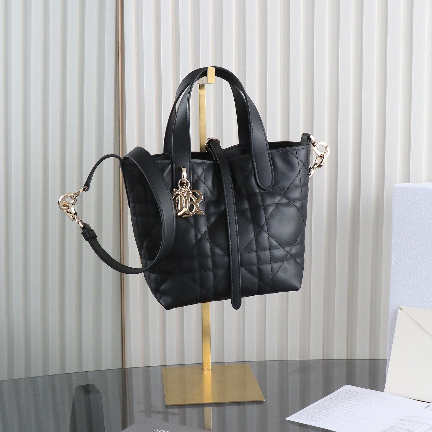 Small Dior Toujours Vertical Tote Bag
