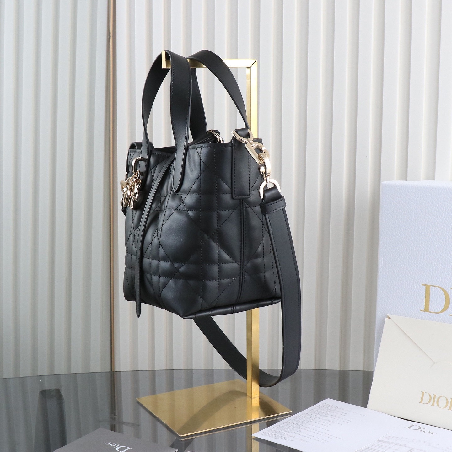 Small Dior Toujours Vertical Tote Bag
