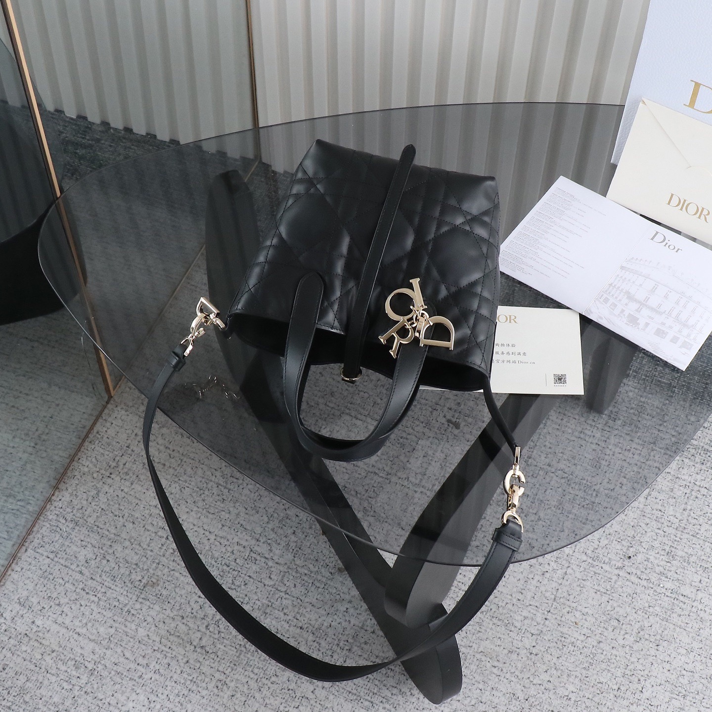 Small Dior Toujours Vertical Tote Bag