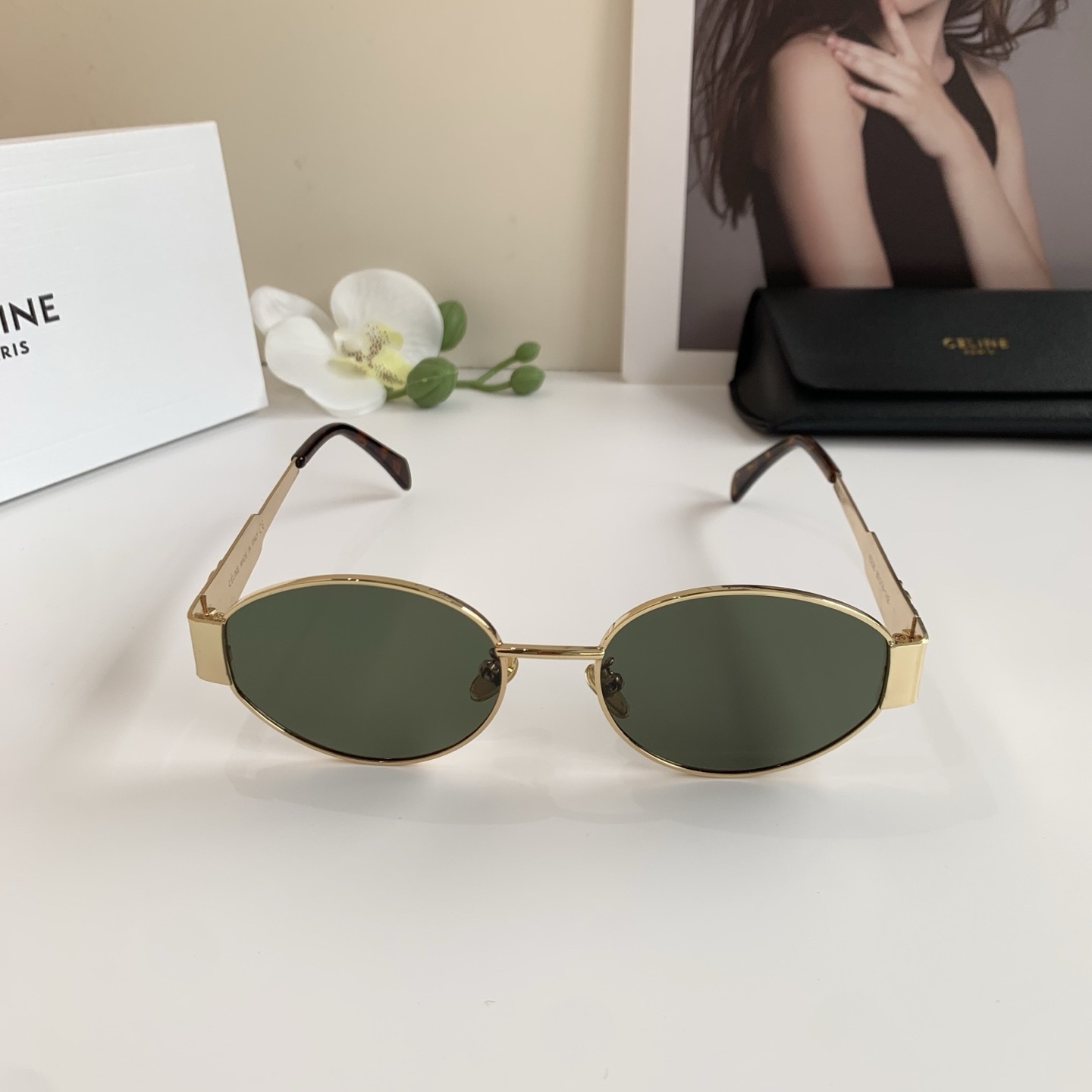 Celine Triomphe Metal 01 sunglasses in Metal