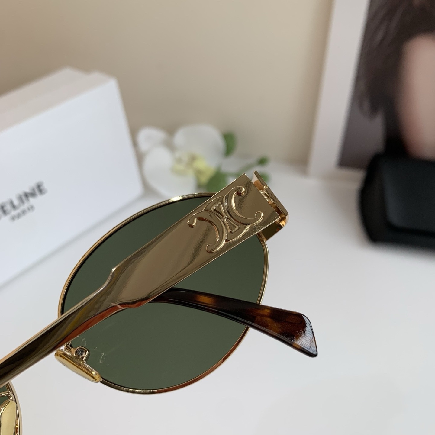Celine Triomphe Metal 01 sunglasses in Metal