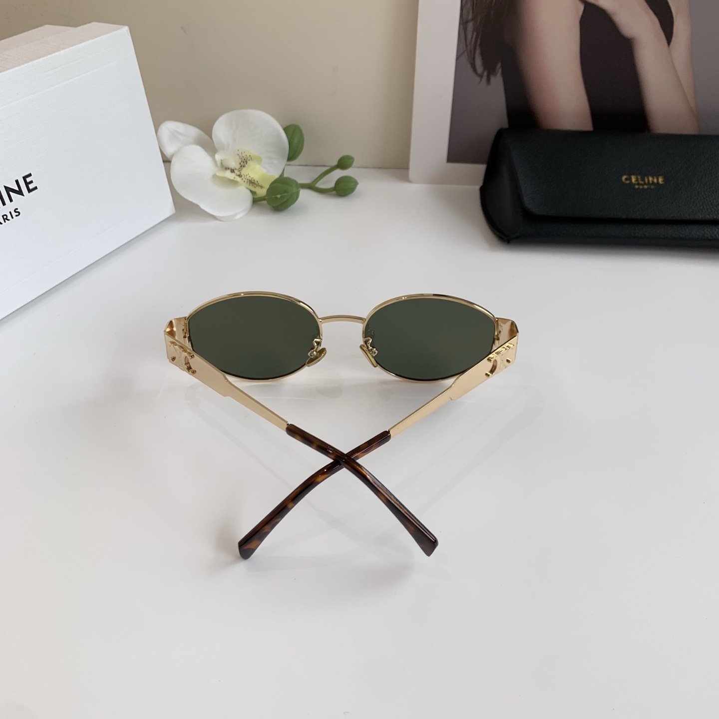 Celine Triomphe Metal 01 sunglasses in Metal