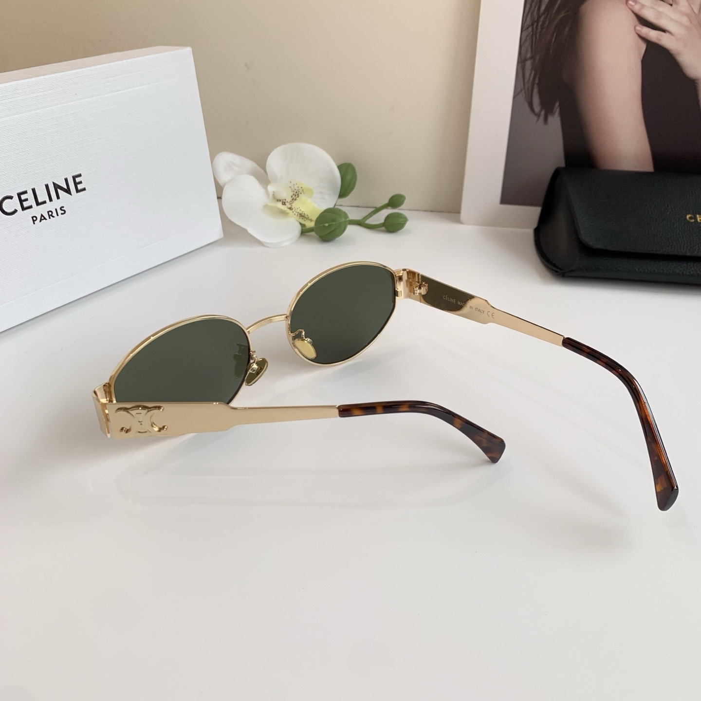 Celine Triomphe Metal 01 sunglasses in Metal