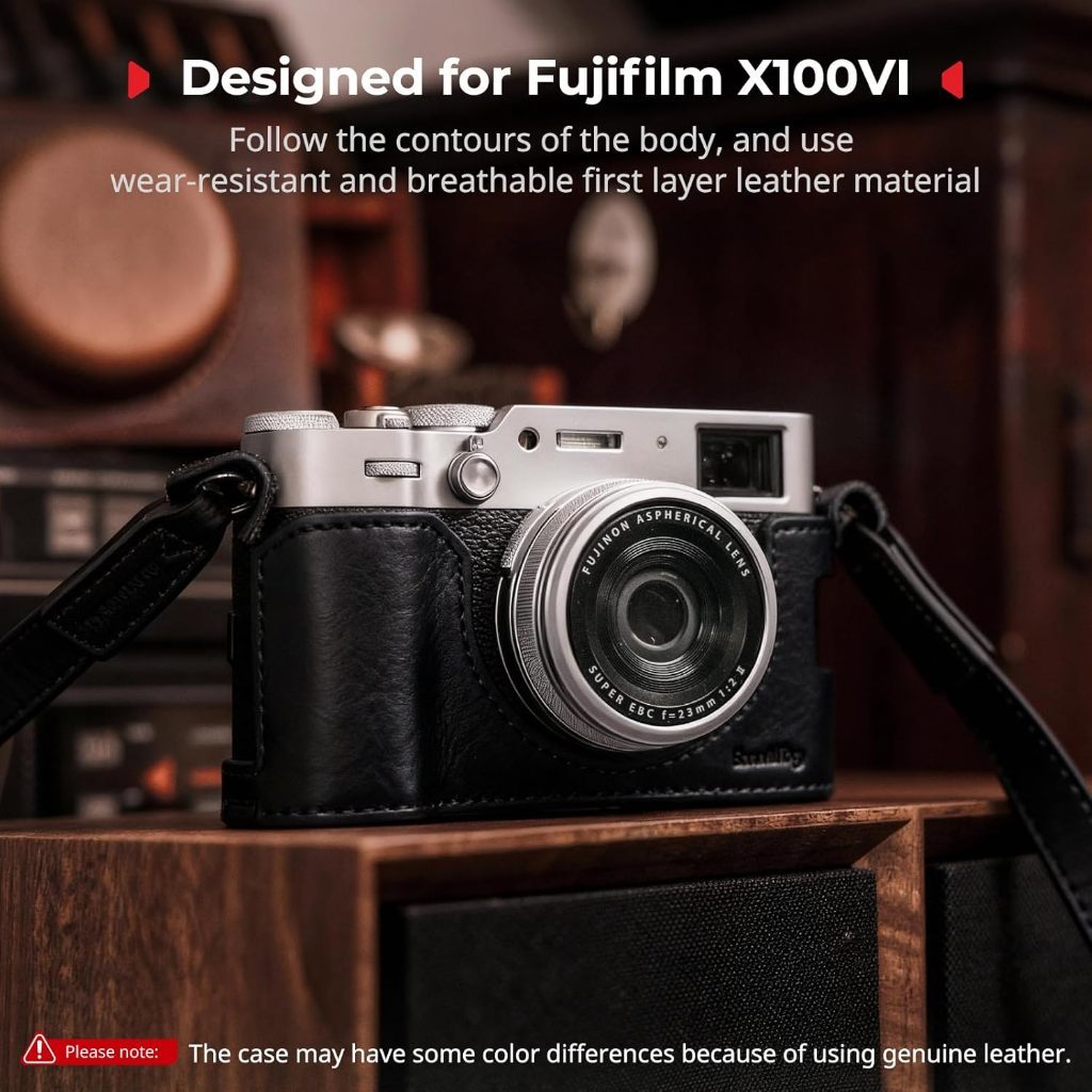 SmallRig Leather Case Kit for Fujifilm X100VI (Black 5622 / Brown 4558)