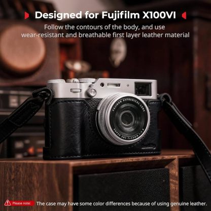 SmallRig Leather Case Kit for Fujifilm X100VI (Black 5622 / Brown 4558)