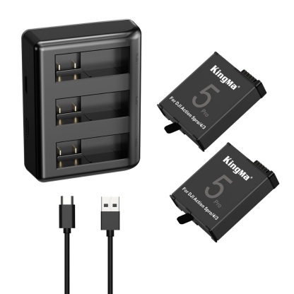 KingMa BM068 Charger / BCX204 Battery (For DJI Osmo 360 / Action 5 Pro / Action 4 / Action 3 Cameras)