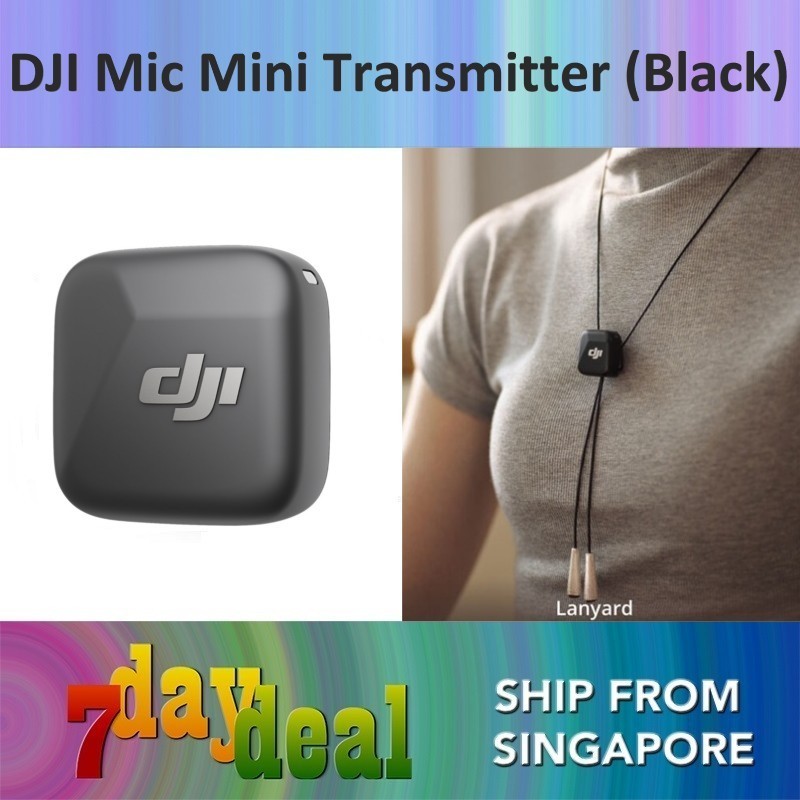 DJI Mic Mini Clip-On Transmitter with Built-In Microphone (Black)