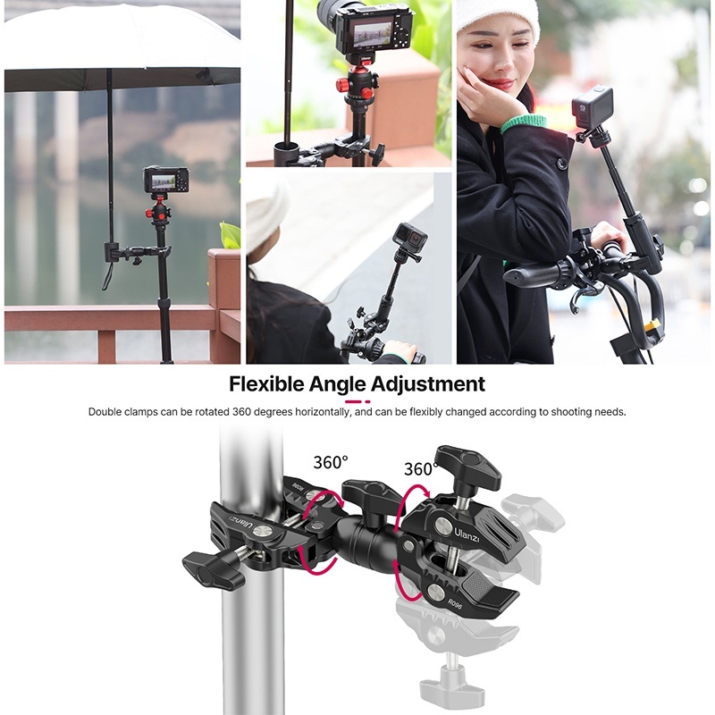 Ulanzi R096 Double Rotatable Super Clamp — (2870)