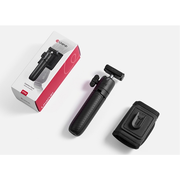 Ulanzi MT66 ClipMate Tripod with Action Connector (S041) - 3 in 1 Mini Tripod / Selfie Stick / Clip
