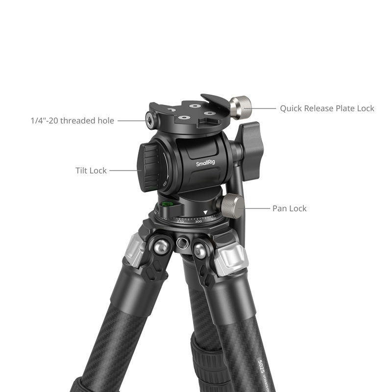 SmallRig Heavy Duty Carbon Fiber Tabletop Tripod Kit (5025)