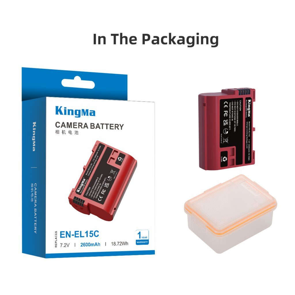 KingMa EN-EL15 / EN-EL15C (2400mAh / 2600mAh) Battery (For Nikon Z5 / Z6 / Z7 / Z6II / Z7II etc)
