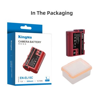 KingMa EN-EL15 / EN-EL15C (2400mAh / 2600mAh) Battery (For Nikon Z5 / Z6 / Z7 / Z6II / Z7II etc)