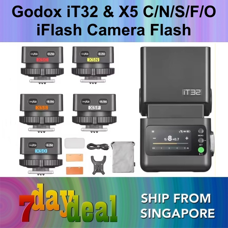 Godox iT32 & X5 iFlash Camera Flash + Trigger System (Canon / Nikon / Sony / Fujifilm / Olympus)
