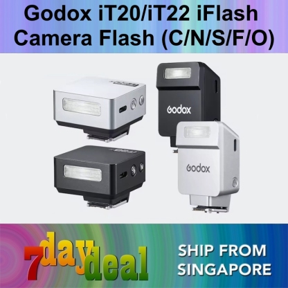 Godox iT20 / iT22 iFlash TTL Camera Flash (Black / Silver) (Canon / Fujifilm / Nikon / Olympus / Sony Mount)
