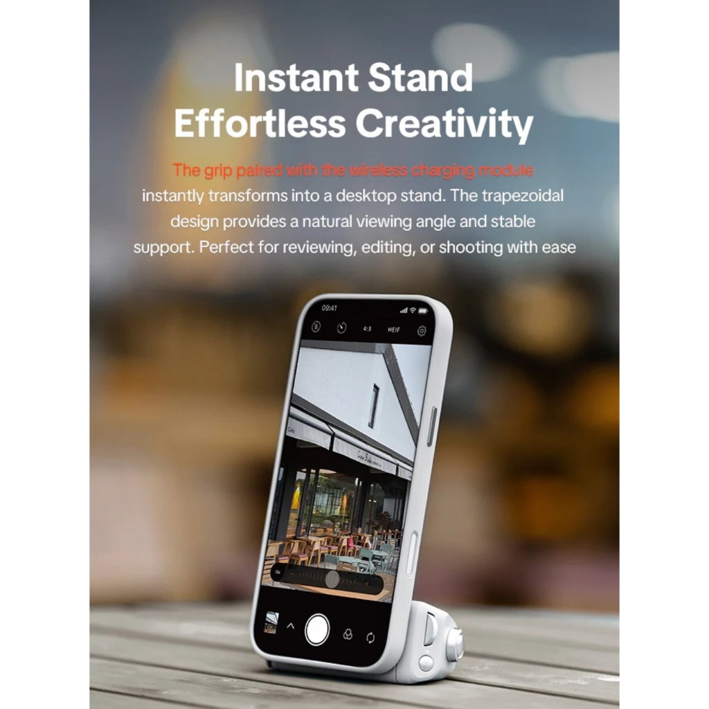 PGYTECH MagCam 2 Phone Grip (Classic Black / Misty Grey)