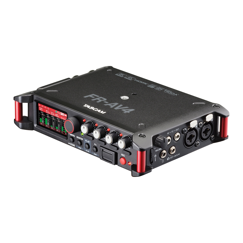 Tascam FR-AV4 32-Bit Float 4-ch Field Recorder with Mixer, Timecode Generator and HDMI Sync