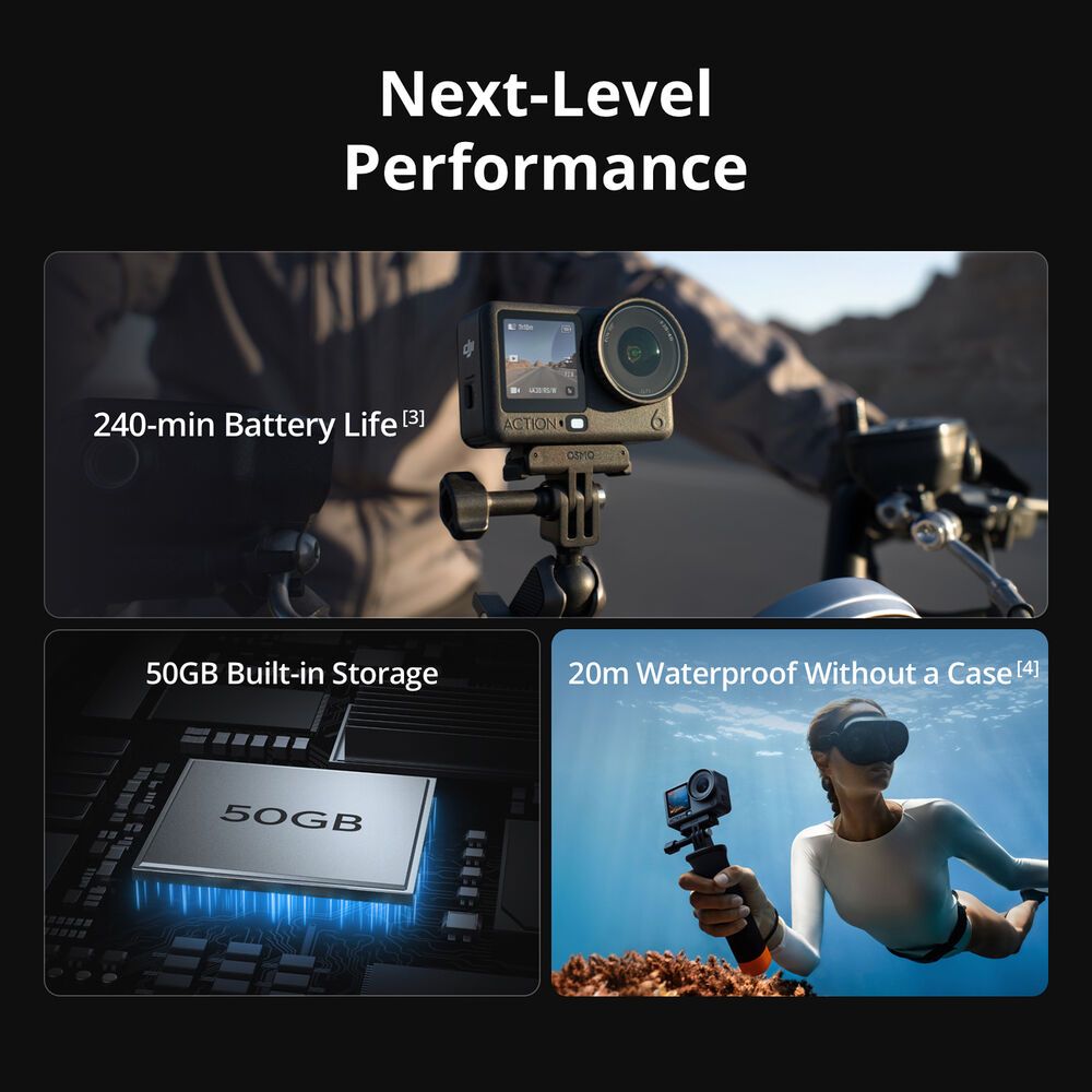 DJI Osmo Action 6 Action Camera (Standard / Adventure Combo)