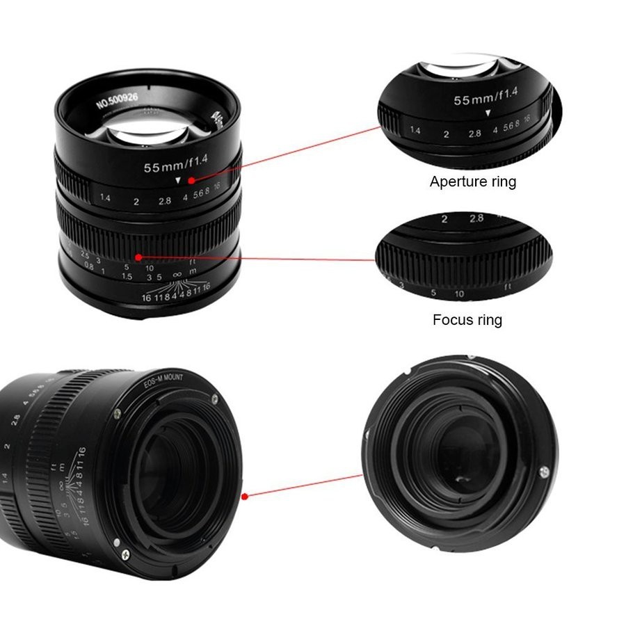 7Artisans 55mm F/1.4 APS-C Lens (Leica T/L Mount)
