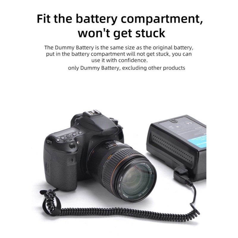 KingMa D-TAP to Dummy Battery (Fully Decoded For Sony NP-FZ100)