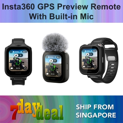Insta360 GPS Preview Remote with Built-in Mic (For Insta360 X5 / X4 Air / Ace Pro 2 Action Camera)