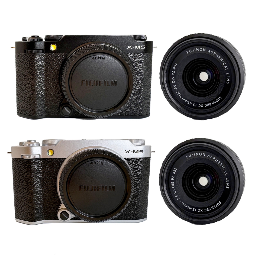 Fujifilm X-M5 (Black / Silver) + Fujifilm 15-45mm Lens