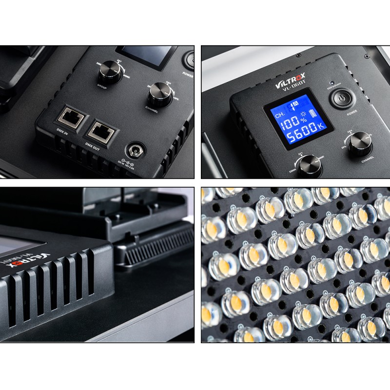 VILTROX VL-D60T (CRI>95 | 6324 Lumen | 3300K-5600K) Bi-Color Video LED Light