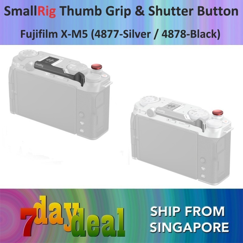 SmallRig Thumb Grip and Shutter Button Silver (4877) / Black (4878) for Fujfilm X-M5