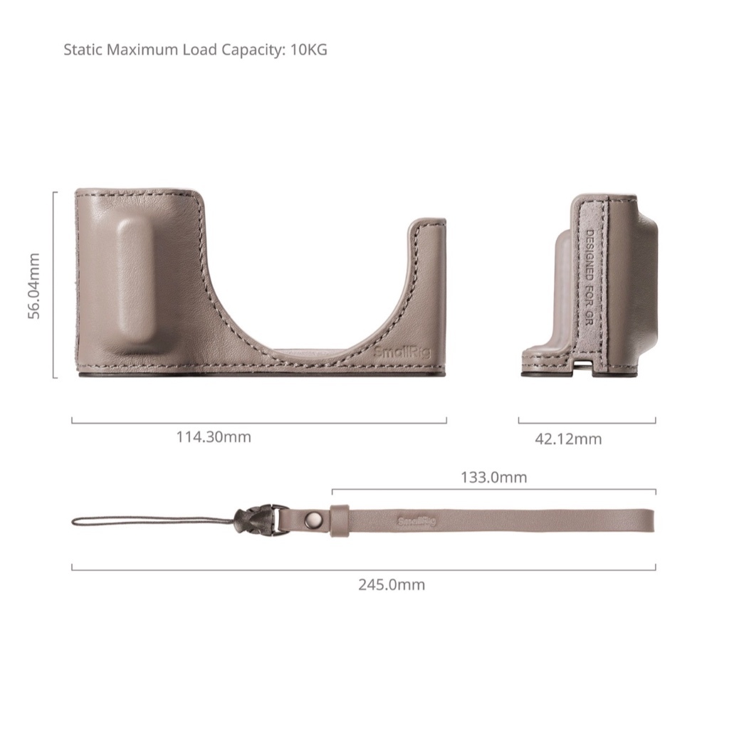 SmallRig Leather Case Kit For Ricoh GR IV / GR IIIx / GR III HDF / GR IIIx HDF (Black 5676  / Grey 5677 / Red 5678)