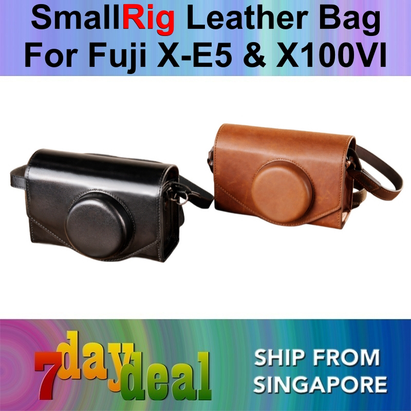 SmallRig Leather Storage Bag for Fujifilm X-E5 & X100VI (Black 5987 / Brown 5986)