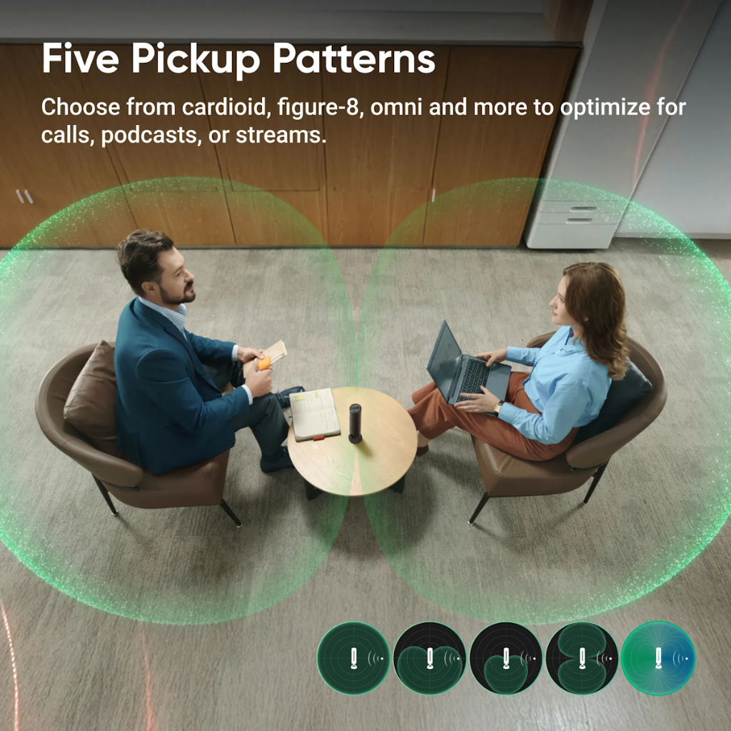 Insta360 Wave Professional Speakerphone with AI Recording Suite (Graphite Black / Arctic White)