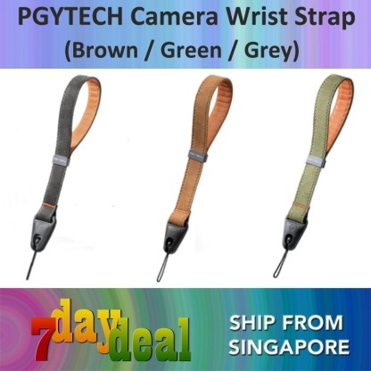 PGYTECH Camera Wrist Strap (Brown / Green / Grey)