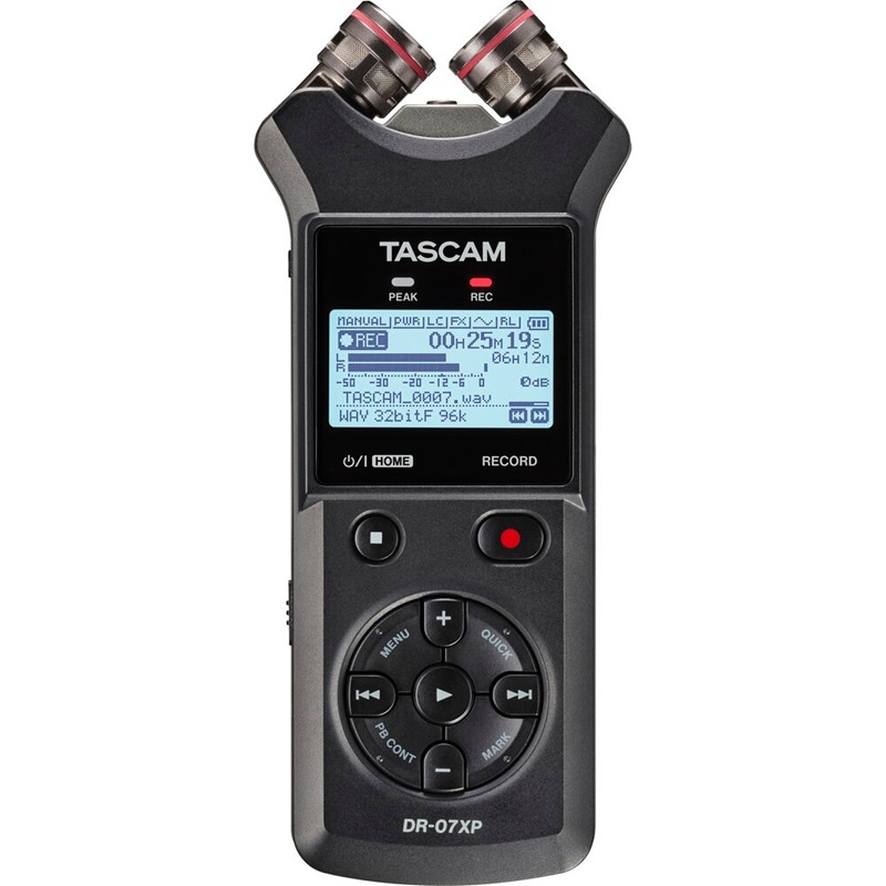 Tascam DR-07XP 32-Bit Float Stereo Portable Handheld Field Recorder