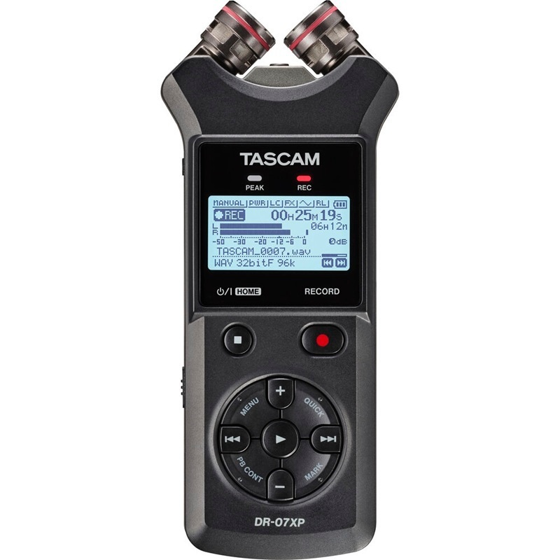 Tascam DR-07XP 32-Bit Float Stereo Portable Handheld Field Recorder