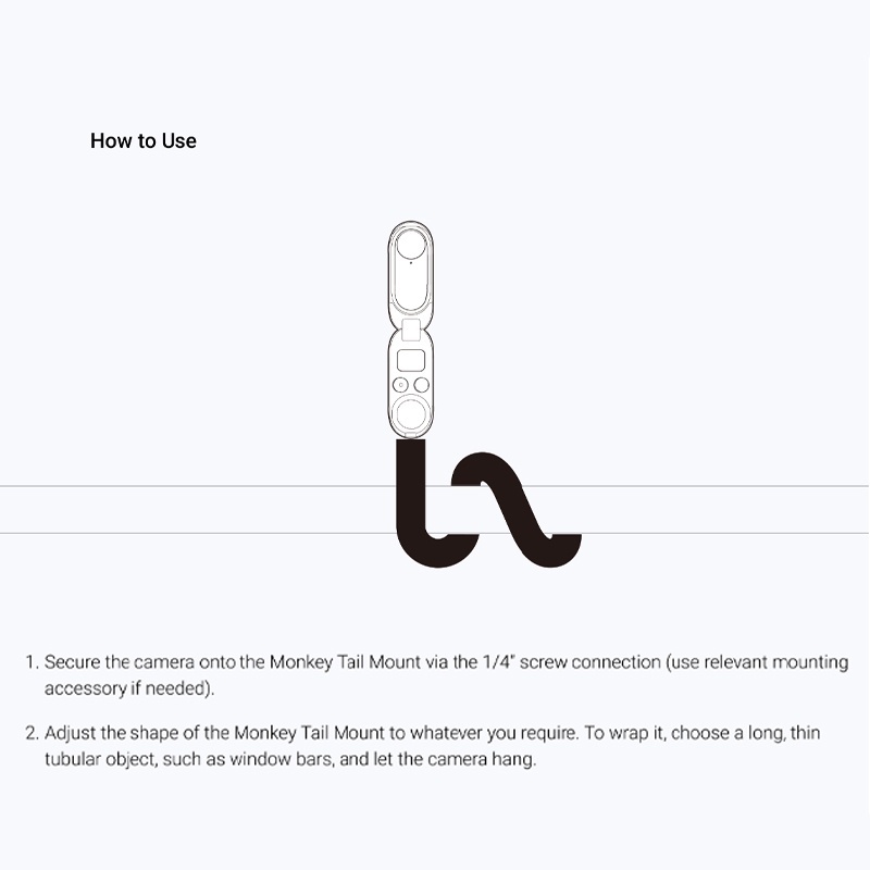 Insta360 Monkey Tail Mount (Multi-Purpose Flexible Mount)