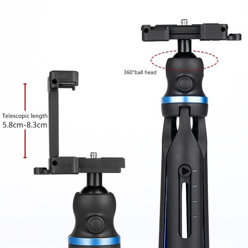 HoliCRAFT RK-L10 Camera and Smartphone 2in1 Mini Tripod