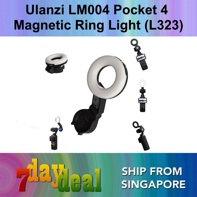 Ulanzi LM004 DJI OSMO Pocket 4 Magnetic Ring Light (L323)-7daydeal