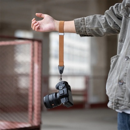 PGYTECH Camera Wrist Strap (Brown / Green / Grey)