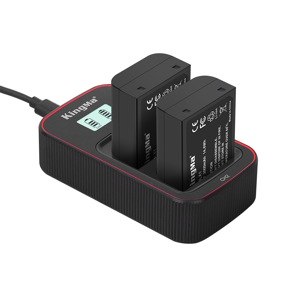 KingMa BLX-1 2000mAh Battery / Battery with Type-C Port / Battery Charger Kit (For Olympus OM-1 / OM-1 II / OM-3)