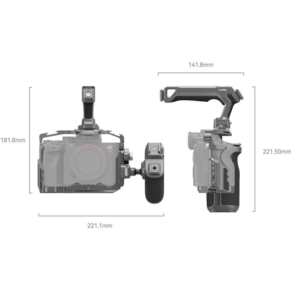 SmallRig HawkLock Quick Release Advanced Cage Kit for Sony A7R V / A7 IV / A7S III (4539)