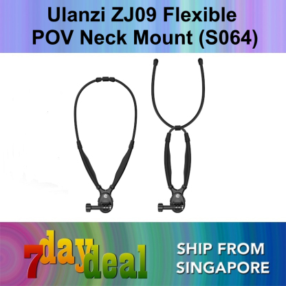 Ulanzi ZJ09 Flexible Neck Mount (S064) for Gopro DJI Pocket 4 Action 6 5 Insta 360 Action Camera-7daydeal