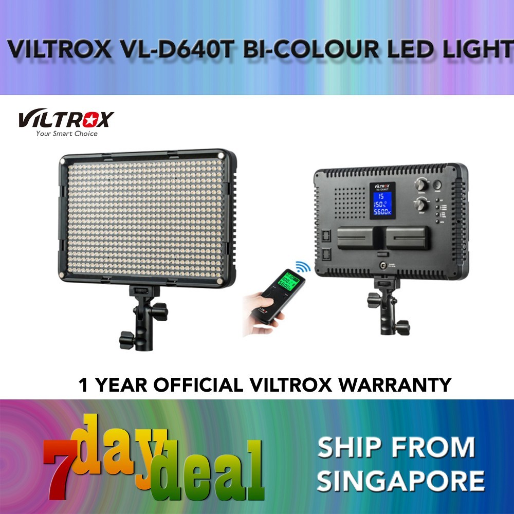 VILTROX VL-D640T (CRI>95 | 4800 Lumen | 3300K-5600K) Bi-Color Video LED Light